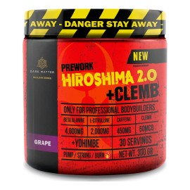 Preentrenador Workout Hiroshima + Clemb Oxido 30 Servicios Sabor Uva