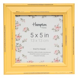 Hampton Frames PALOMA 5x5 (13x13cm) Yellow Square Picture Poster Photo Frame Glass PAL301955Y