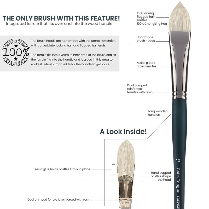 Creative Mark Imperial Professional Chungking Hog Bristle Brush - Round