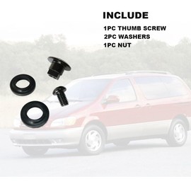 Replacement for Rear Window Latch Bolt Nut Screw Cab Glass Quarter Fit for 2003-2017 Sienna GSL ASL