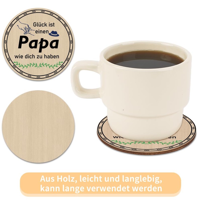 Gifts for Dad, Father's Day Gift for Dad, Wooden Coaster