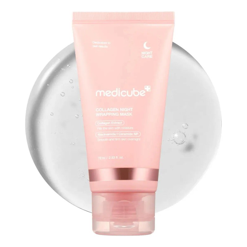 Medicube Mascarilla Nocturna Collagen Wrapping, Reafirma e Hidrata, 75 ml