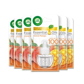 Air Wick |Island Mango|Plug In Electrical Air Freshener Refills| 19ml |Pack of 6 |Lasts up to 600 days