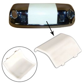 munirater Interior Roof Dome Bulb Lens White Cover Replacement for 1980-1996 Mustang F150 F250