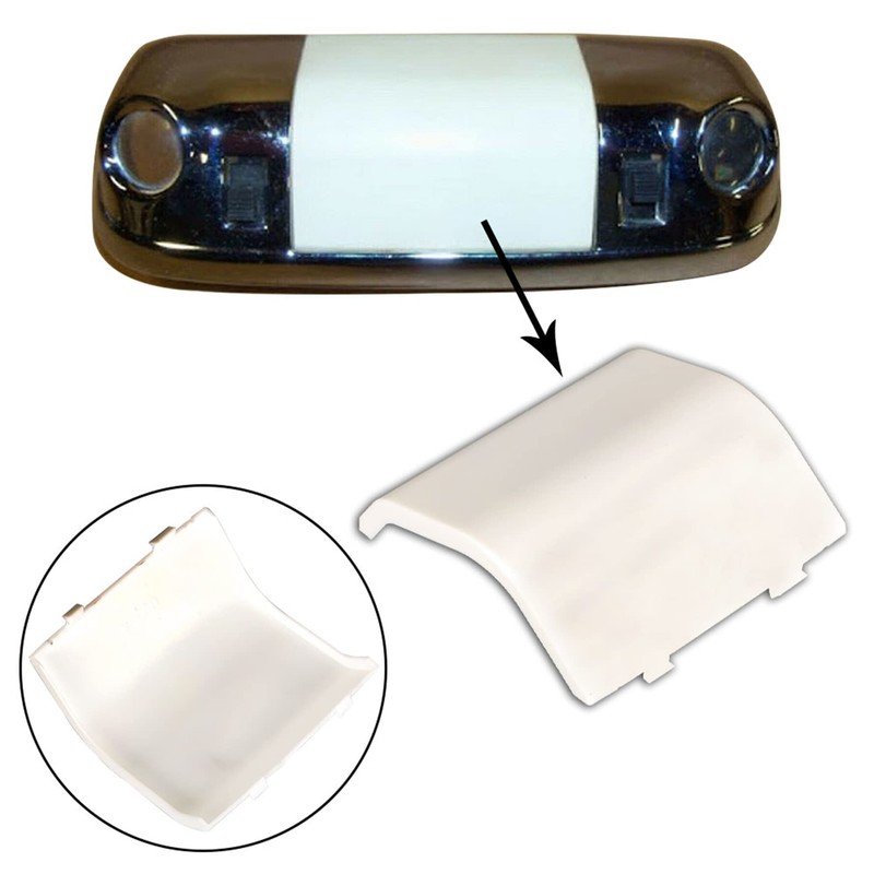 munirater Interior Roof Dome Bulb Lens White Cover Replacement for