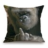 TSSOHU Throw Pillow Cover Funny Gorilla Decorative Pillow Case Funny
