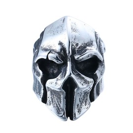 4ZOM Cool Big Punk Biker Skull Ring for Man Stainless Steel Unique Punk