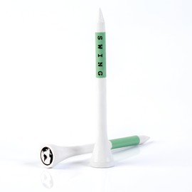 Green Swing 70mm White & Green Bamboo Golf Tees 30pcs 50pcs or 100pcs | Get The Perfect Height Everytime | Fully Recyclable Slide Box Packaging (50pcs)