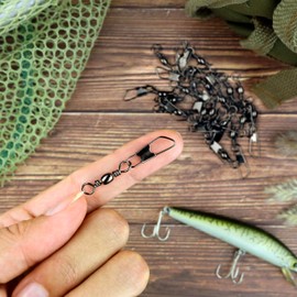 AMZfishing® Classic Swivels with Snap | Fishing Swivels | Fishing Swivels | Swivel Fishing | Swivel Set Fishing | Swivels Size 12 (Pack of 20, g: #12)