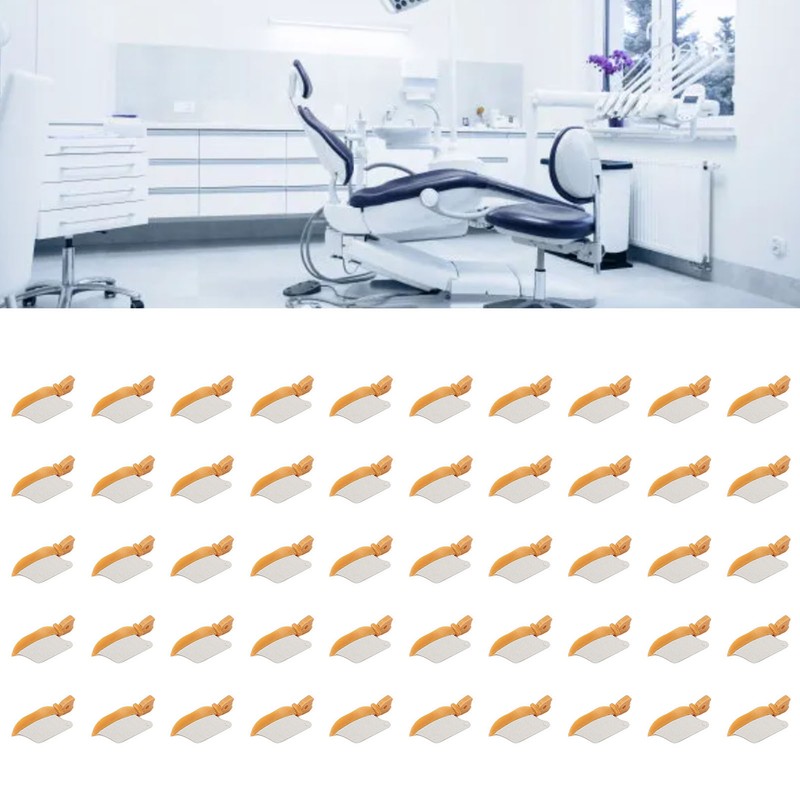 50pcs Teeth Interproximal Wedge Stainless Steel Heat Resistant Dental Matrix