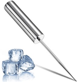 Stainless Steel Ice Pick Crusher Chisel Removal Pick Crushed Ice Tool for Kitchen Bars Bartender Picnics Camping and Restaurant(8 Inch)