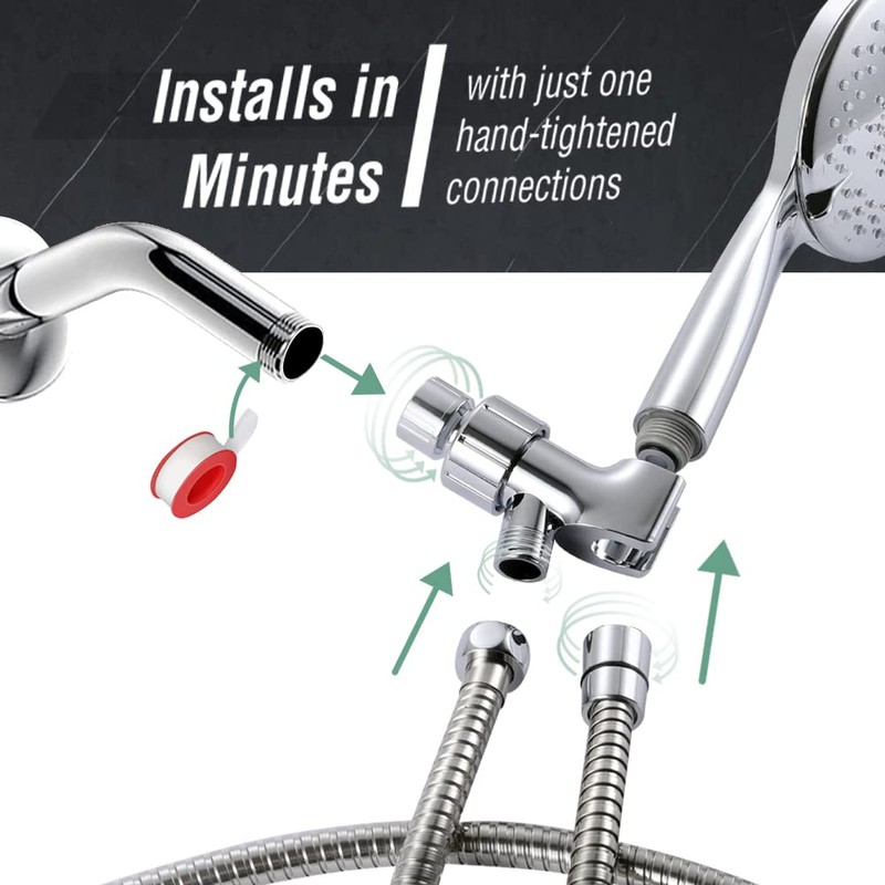 79 Inch Expandable Shower Hose Extra Long ，Bathing Toilet Cleaning,