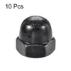 uxcell Hex Cap Nuts - 10Pcs M10 Dome Nuts Carbon