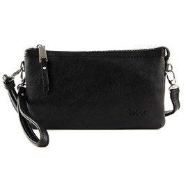 Gabor bags Emmy Women's Evening Bag Clutch Small, black, 22,5x4,5x13,5, 001642