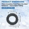 TOPDURE Insulating Foam Pipe Covers, Outdoor Water Pipe Insulation Water