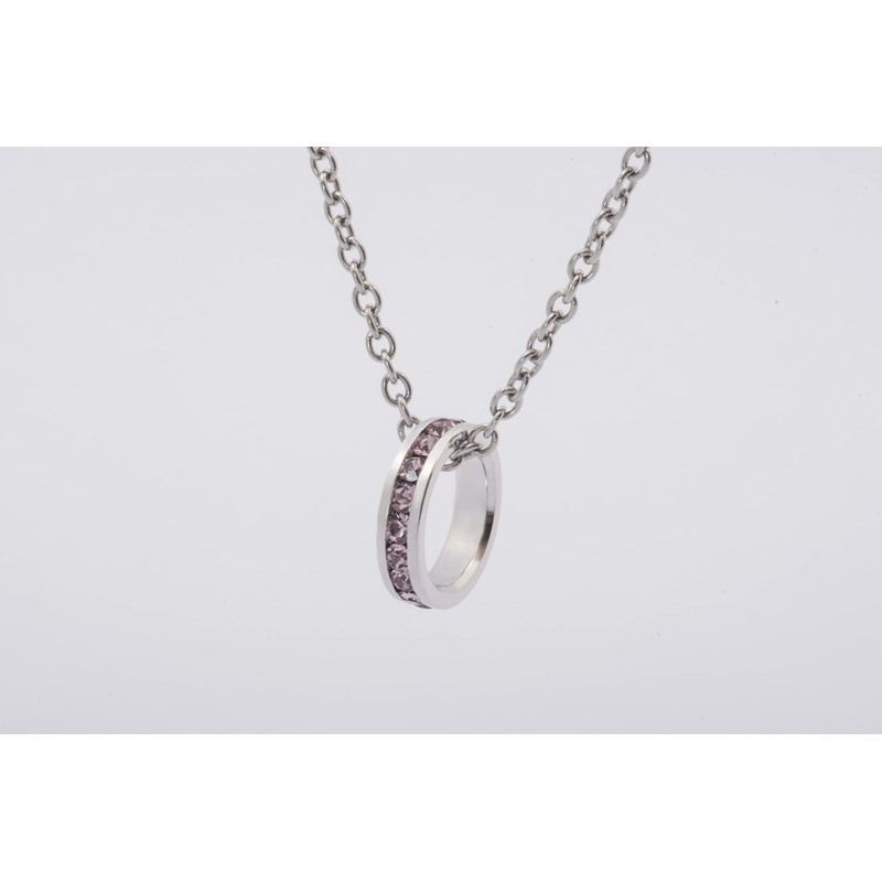 Bosvision Birthstone Pendant Charm - Full Eternity, Stackable, Birthstone