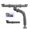 QruiLanTu 1-1/2 inch Kitchen Sink Drain Kit, space-saving kitchen drain