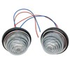 SHLPDFM 2 pcs/set Clear Front/Rear Dome Indicator Lamps Lights Lucas