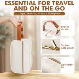 CarryWise Breast Milk Cooler Travel Bag with 3 Ice Pack, Waterproof Breastmilk Cooler Storage Bag, Portable & Versatile Insulated Cooler Bag with Buckle Handle for Nursing Mom Daycare