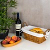 levandeo Wicker Basket Natural 32 x 19 cm Natural Wicker