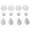 Metaltex 254518 Magnetic Table Cloth Weights, Silver, 4-Piece (assorted)