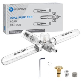 Raincovo Dual Pure Pro Foam Cannon for Pressure Washer, Dual-Bottle