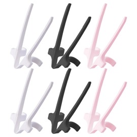6 PCS Finger Chopsticks for Snacking Gaming, Snack Chopsticks Ergonomic Design Stable and Not Easy to Fall off Convenient and No Dirty Hands Easy to Clean (Pink+black+white)