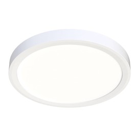 Juno JSF 7IN 10LM SWW5 90CRI 120 FRPC WH M12 SlimForm LED Surface Mount Downlight, Switchable Color Temperature, Round, 7 Inch