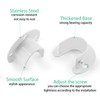 Suiwotin 4 Packs Stainless Steel Closet Rod End Supports 1-1/3
