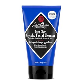 JACK BLACK - Limpiador facial glicólico de buceo profundo - Limpiador a base de arcilla, fórmula PureScience, limpiador facial y máscara, recomendado para piel normal, seca o grasa, ácido glicólico, 5 onzas, 5 onzas (147.87ml)