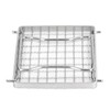 Portable Campfire Grill Silver Mini Folding Grill Rack Stainless Steel