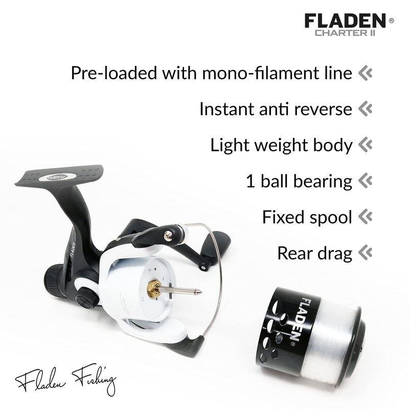 FLADEN Fishing - CHARTER II Rear Drag Size 50 Single