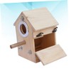CORHAD Natural Solid Wood Bird Nest Breeding Box No Paint
