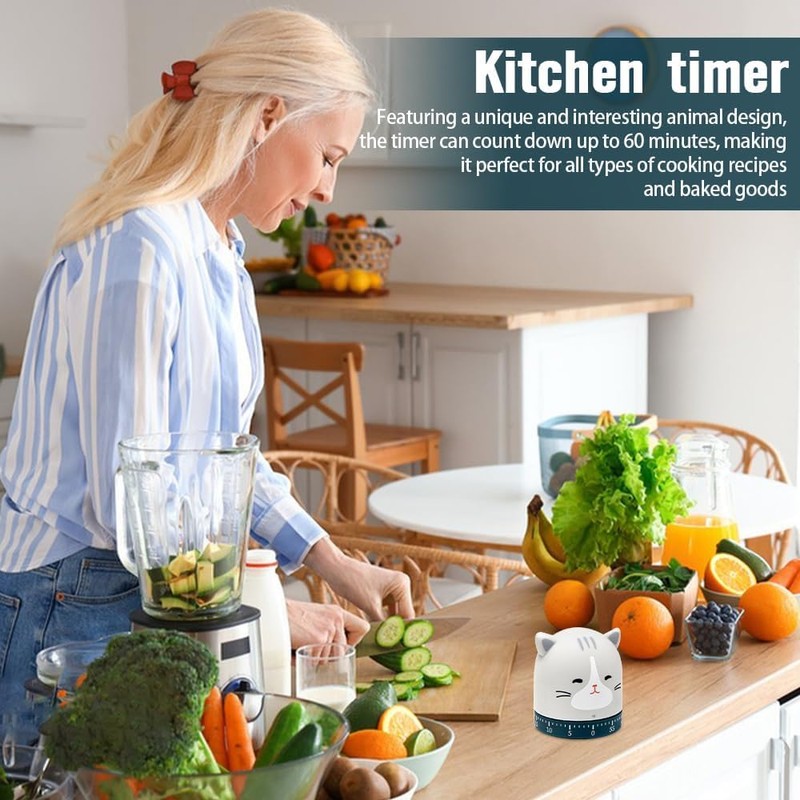 yotutun Kitchen Timer, Mechanical Egg Timer, 60 Minutes Timer for