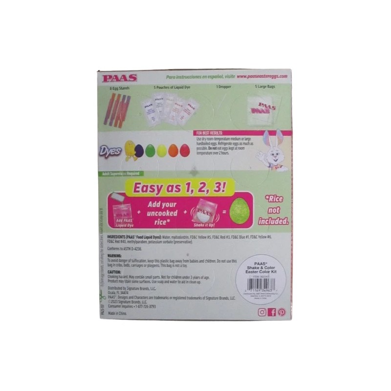 Paas Easter Egg Decorating Kit Food Safe Coloring Eggs Dye