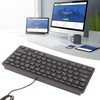 Computer Keyboards Ergonomic Design UltraThin Mini Durable Wired 78 Keys