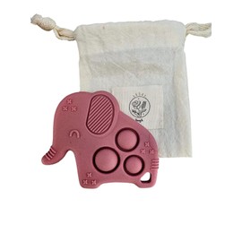 Mordedera Libre de BPA elefante (Rosa Salvaje)