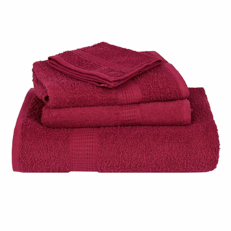 vidaXL Soap Towels - 4 Pcs 30x30 cm, 100% Cotton,