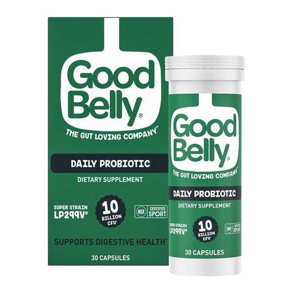 GoodBelly Probiotic Capsules for Digestive Health | Vegan Probiotic Supplement