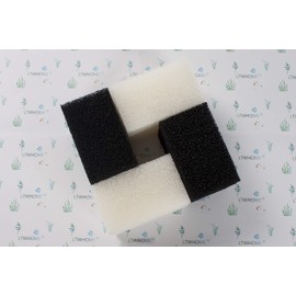 LTWHOME Compatible Foam Filters and Carbon Filters Set Suitable for Interpet PF1 Internal Filter(Pack of 24)