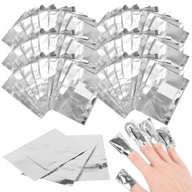 500Pcs Foil Nail Wraps, Gel Remover Wraps with Lint-Free Cotton Pads