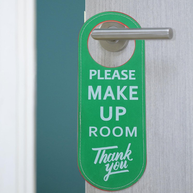 SEWACC Please Do Not Disturb Door Hanger, Leather Make up
