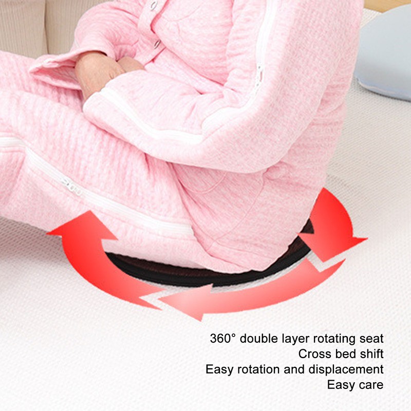 Swivel Seat Cushion Double Layer Washable 360 Degree Rotating Seat