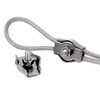 SyiXute 24 Pcs Simplex Clamps,M3 Wire Rope Clamp,Stainless Steel Single
