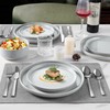 LIANYU Stoneware Dinnerware Sets for 4, 12-Piece Kitchen Dinner Dish