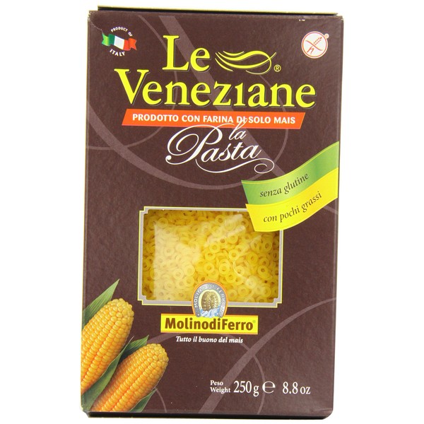 Le Veneziane - Italian Anellini Pastina [Gluten-Free], (4)- 8.8 oz. Pkgs