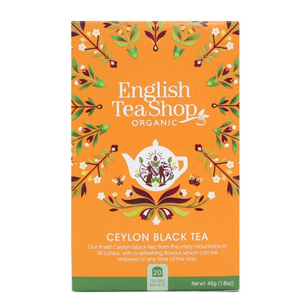 English Tea Shop 20 Organic Ceylon Black Teabags