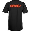 Bones Bearings Swiss Text Black T-Shirt, Medium
