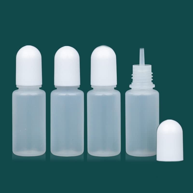 lasenersm 20 Pieces 10ml LDPE Plastic Thin Tip Dropper Bottles