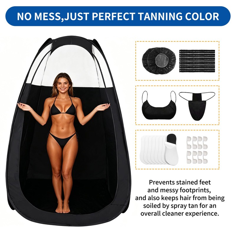 Large Spray Tan Tent Kit, Deluxe Pop Up Portable Professional